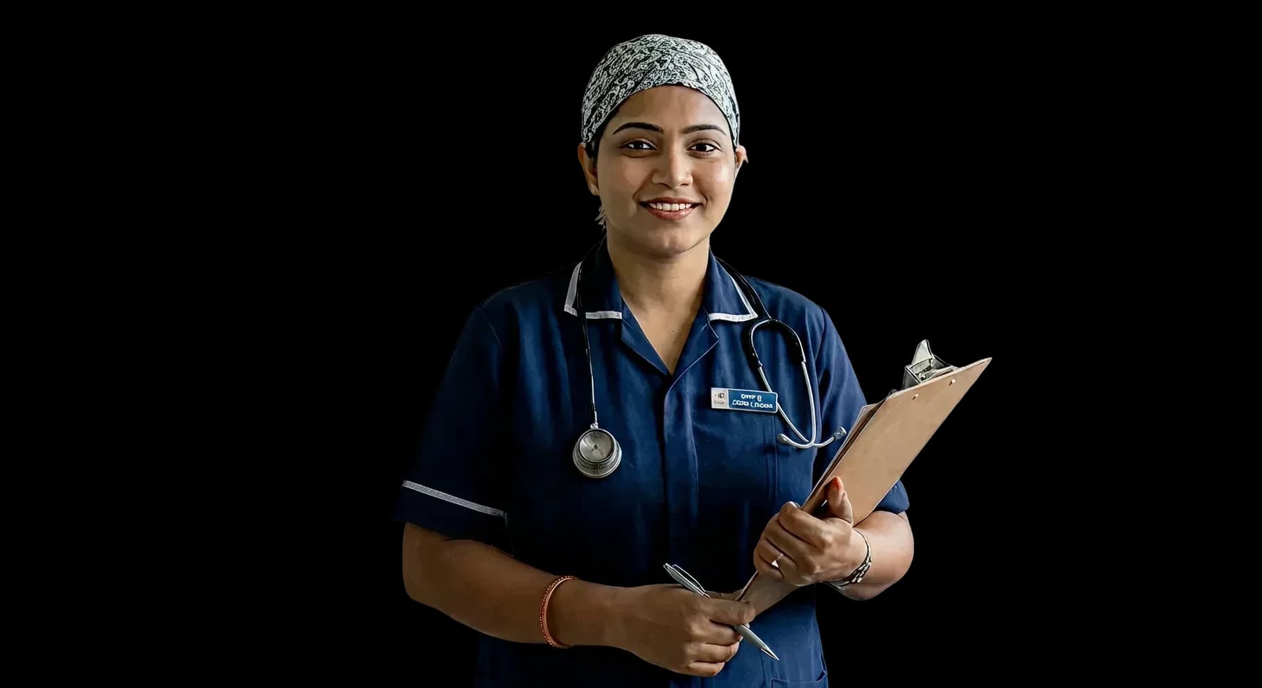 Nurse with clipboard