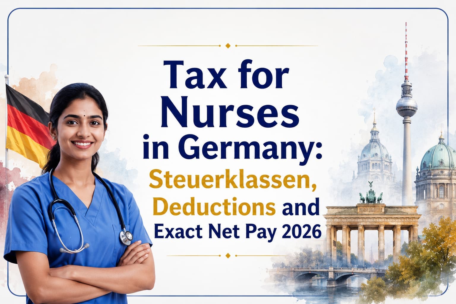 Tax for Nurses in Germany: Steuerklassen, Deductions and Exact Net Pay 2026