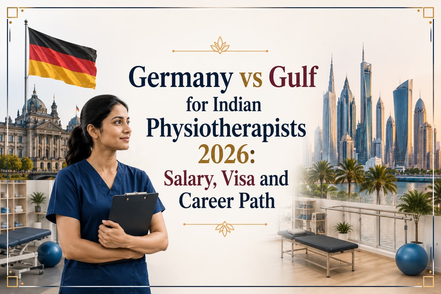 Germany vs Gulf for Indian Physiotherapists 2026: Salary, Visa and Career Path